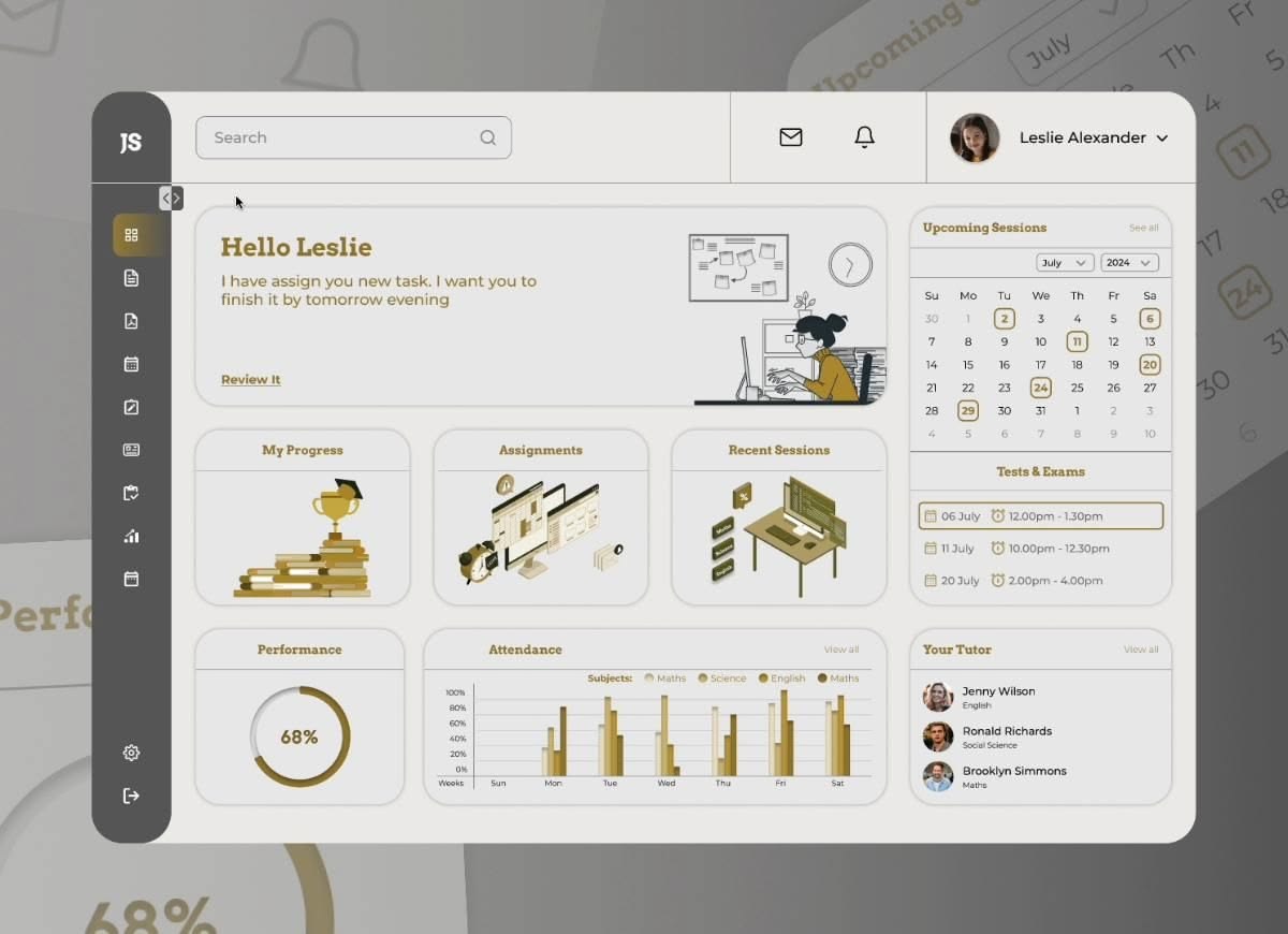 Education & Training website preview